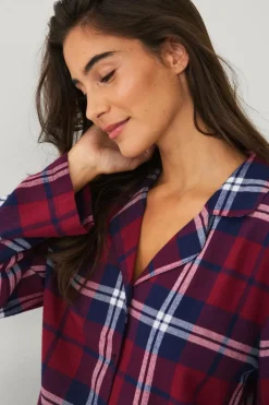 Ellos Collection Pyjamassæt i flonel^Dame Nattøj