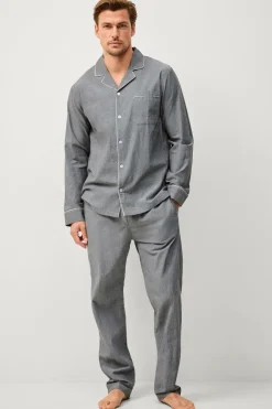 Outlet Collection Pyjamassæt i bomuldsbatist 2 dele Nattøj & Homewear