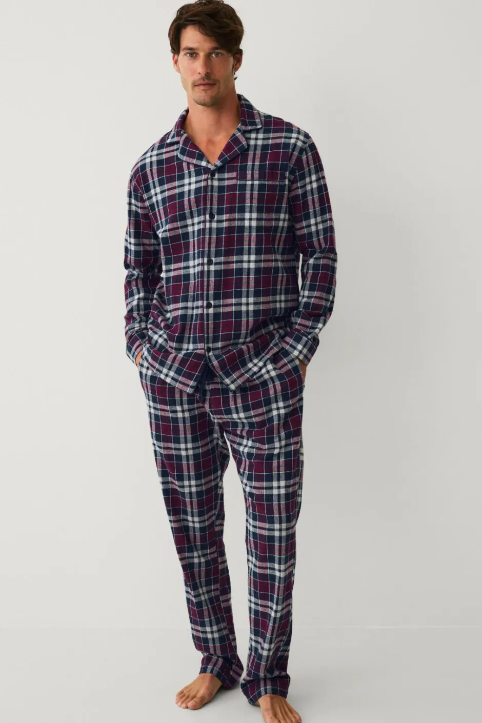 Ellos Collection Pyjamassæt i flonel^ Nattøj & Homewear
