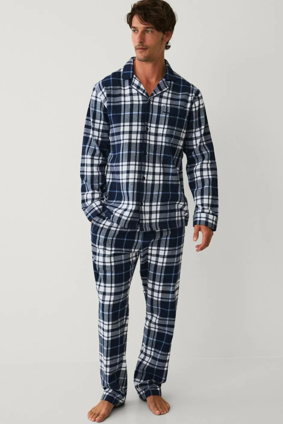 New Collection Pyjamassæt i flonel Nattøj & Homewear