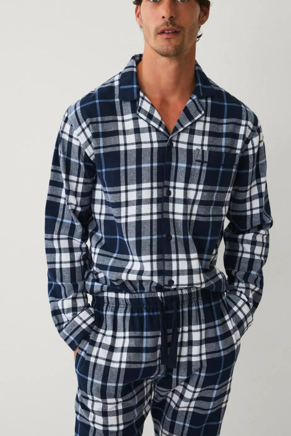 New Collection Pyjamassæt i flonel Nattøj & Homewear