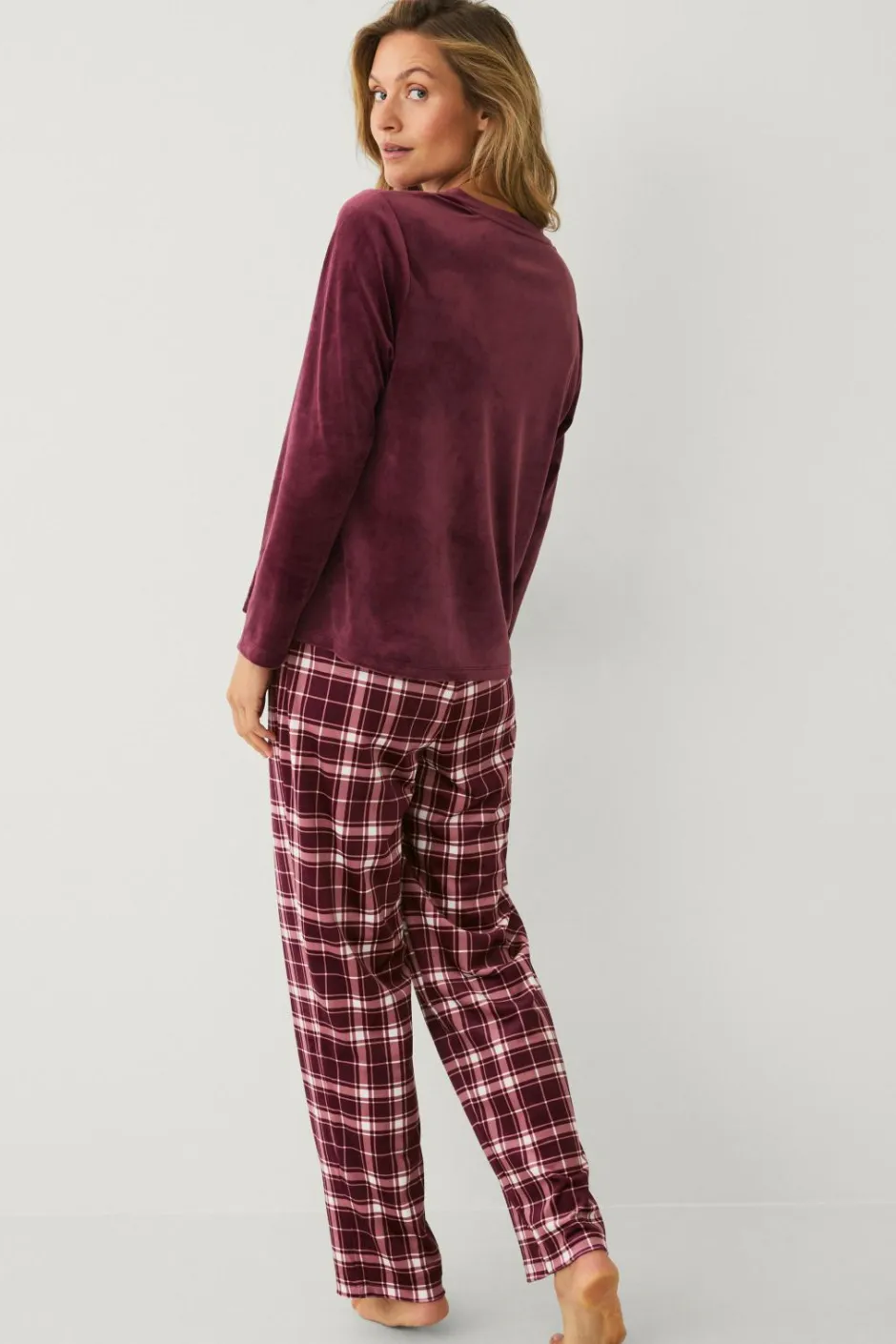 Ellos Collection Pyjamas i velour^Dame Nattøj