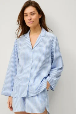 Ellos Collection Pyjamasskjorte med krave og revers^Dame Nattøj