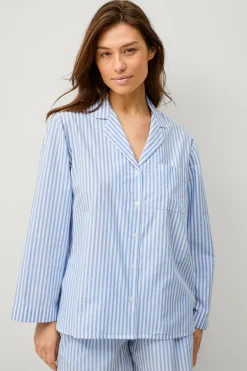 Ellos Collection Pyjamasskjorte med krave og revers^Dame Nattøj
