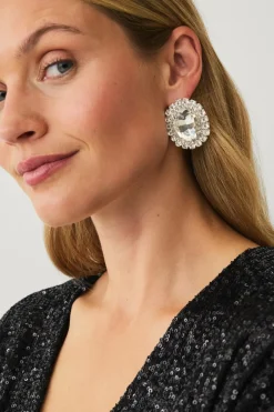 Clearance Collection Ørestikker med rhinstene Dame Smykker