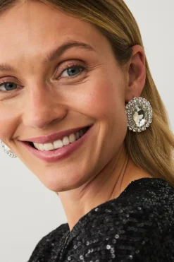 Clearance Collection Ørestikker med rhinstene Dame Smykker