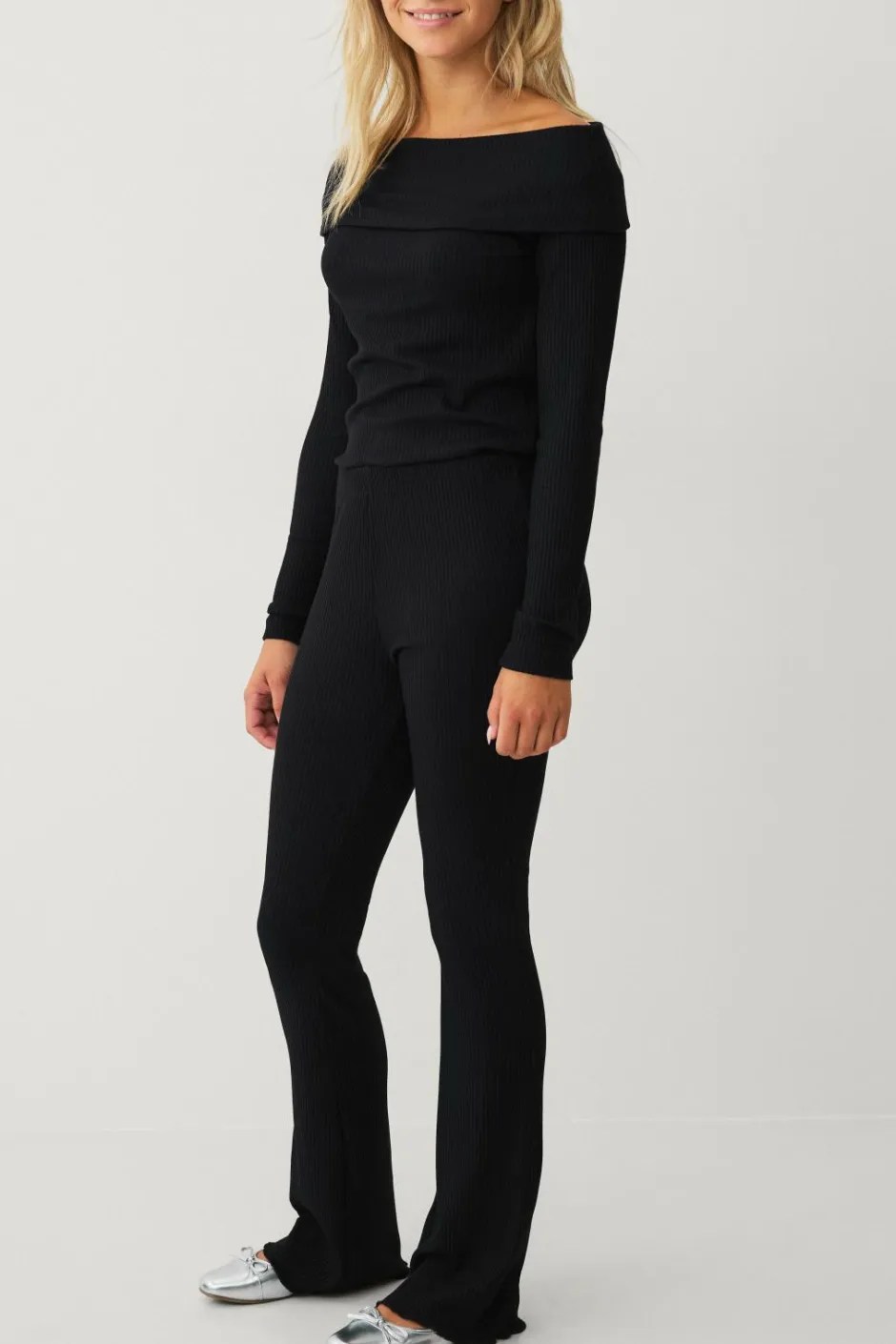 Ellos Collection Ribbede leggings^Børn Bukser & Leggings