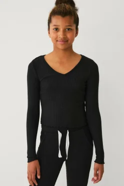 Sale Collection Ribbet lounge-top Børn Toppe & T-Shirts