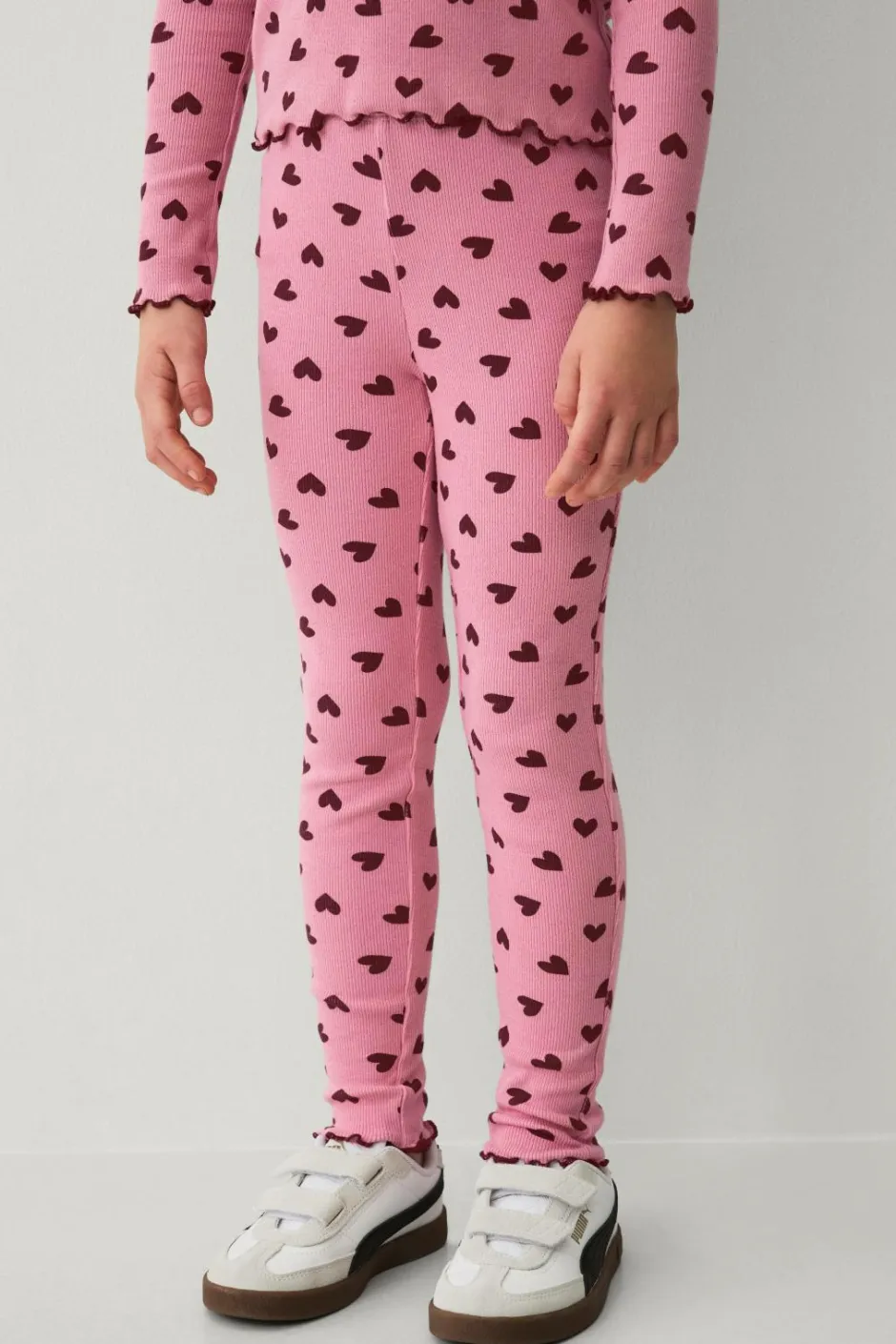 Ellos Collection Ribbede leggings^Børn Bukser & Leggings