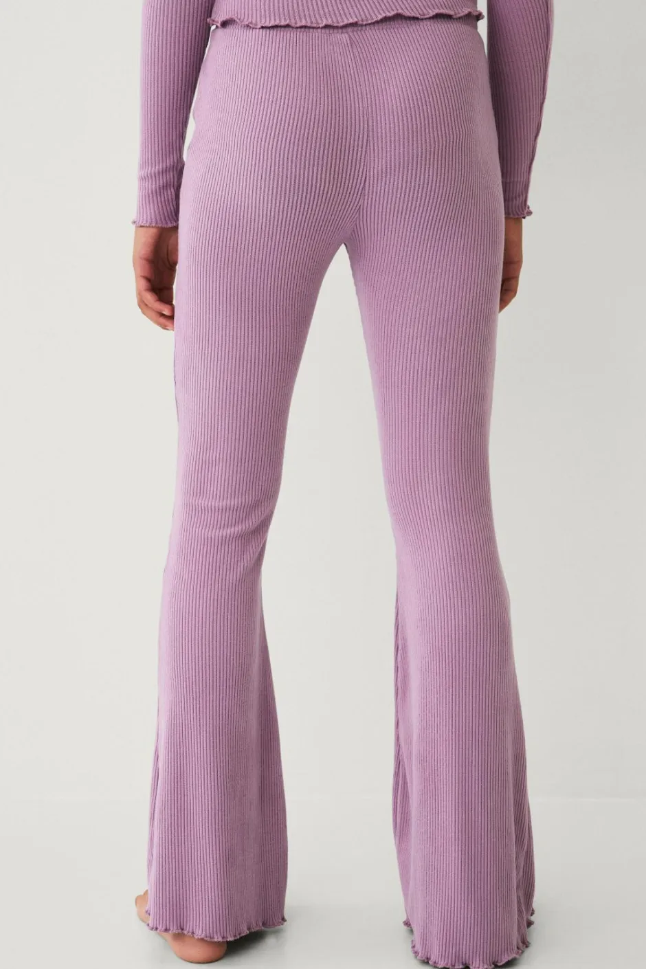 Online Collection Ribbede afslappede bukser Børn Nattøj & Homewear|Bukser & Leggings