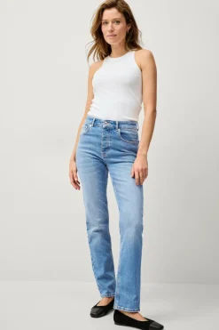 Sale Collection Ribbet tanktop med dyb udskæring Dame Basistøj|Toppe & Tank-Toppe