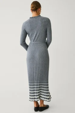 Ellos Collection Ribbet maxi kjole^Dame Kjoler