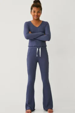 New Collection Ribbede afslappede bukser Børn Nattøj & Homewear|Bukser & Leggings