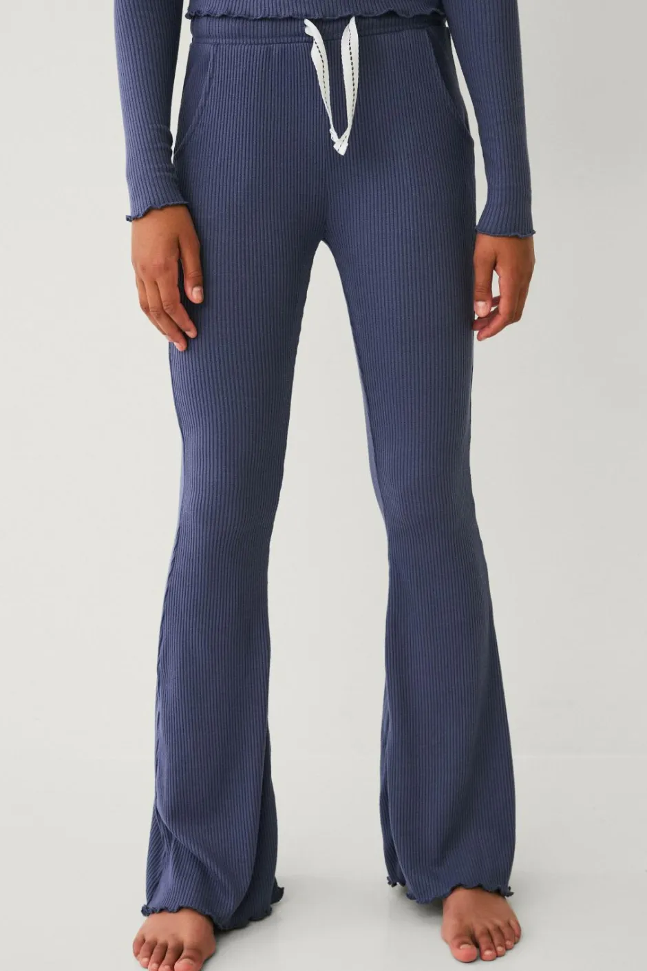 New Collection Ribbede afslappede bukser Børn Nattøj & Homewear|Bukser & Leggings