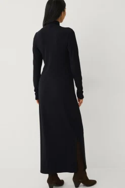 Ellos Collection Ribbet kjole med halv halfzip^Dame Kjoler