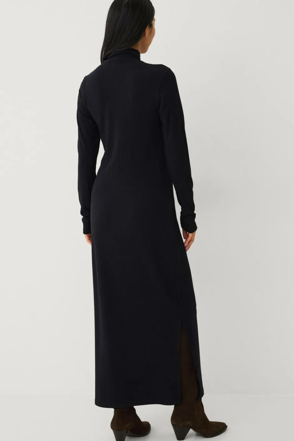 Ellos Collection Ribbet kjole med halv halfzip^Dame Kjoler