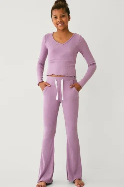 Clearance Collection Ribbet lounge-top Børn Toppe & T-Shirts