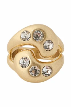 Collection Ring med glitrende sten Dame Smykker