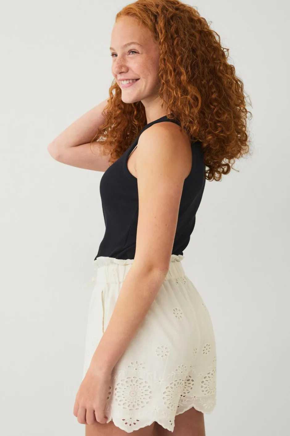 Hot Collection Shorts i broderi anglaise Børn Shorts