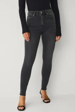 Hot Collection Skinny stretchjeans med høj talje Dame Jeans