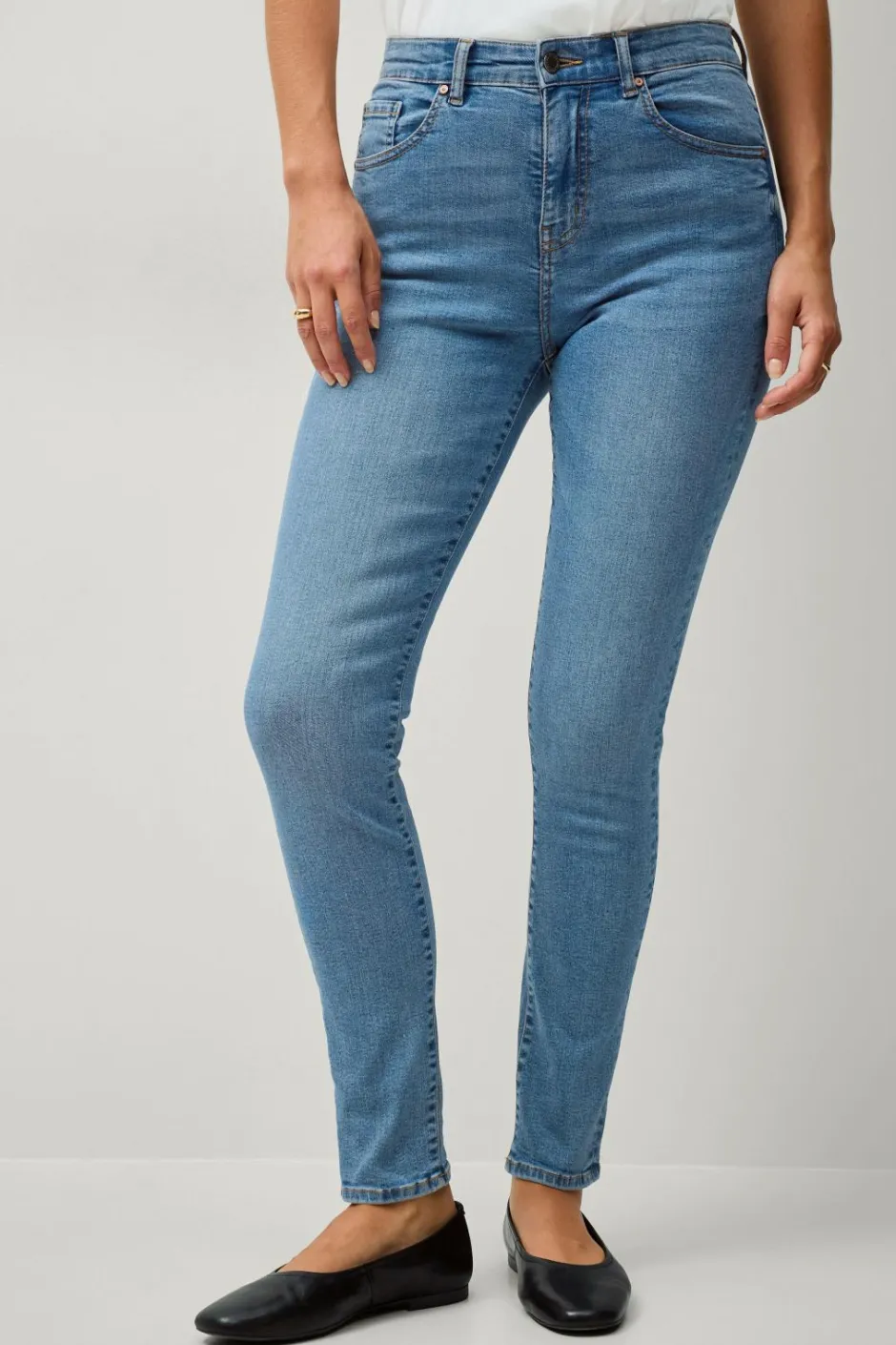Ellos Collection Skinny stretchjeans med høj talje^Dame Jeans