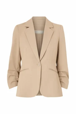 Discount Collection Smal pasform habitjakke med krøllede ærmer Dame Blazere & Veste