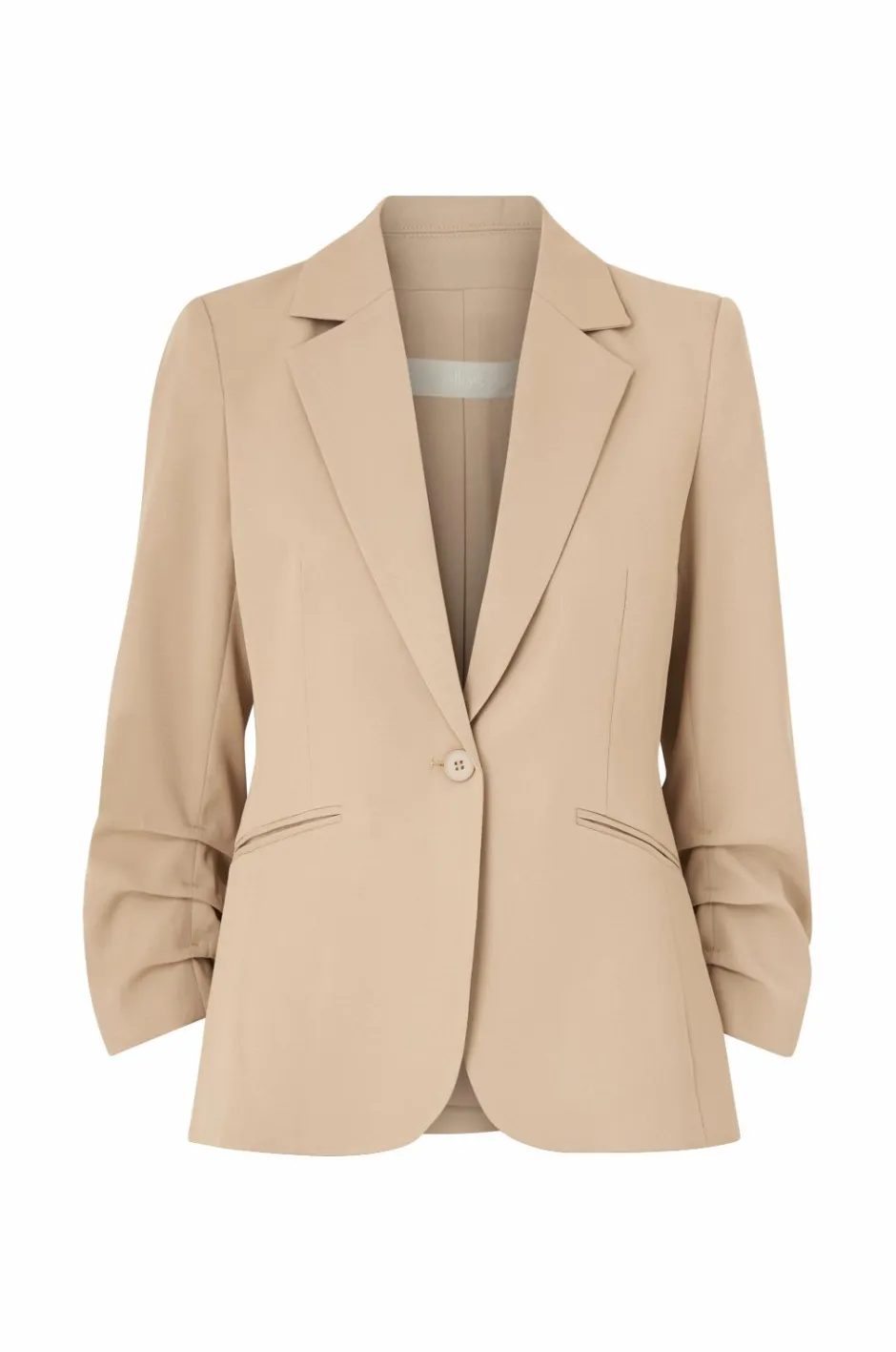 Discount Collection Smal pasform habitjakke med krøllede ærmer Dame Blazere & Veste