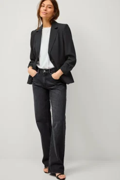Ellos Collection Smal pasform habitjakke med krøllede ærmer^Dame Blazere & Veste
