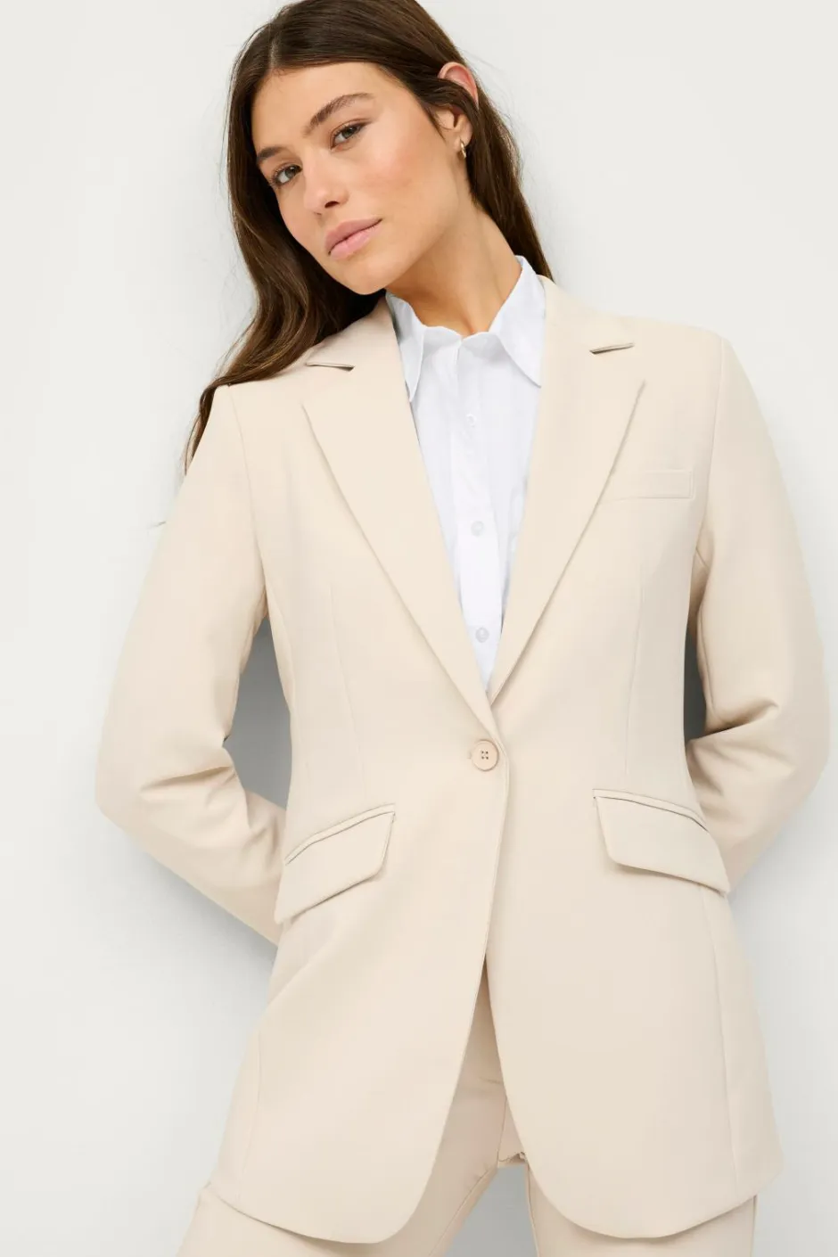 Ellos Collection Smal pasform habitjakke^Dame Blazere & Veste