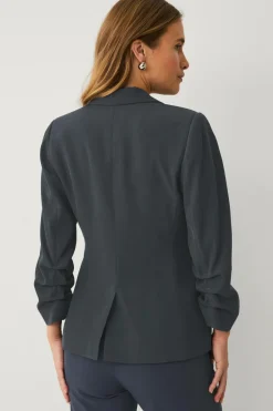 Clearance Collection Smal pasform habitjakke med krøllede ærmer Dame Blazere & Veste