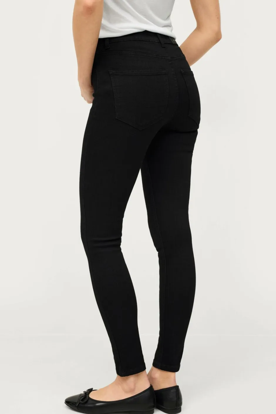 Outlet Collection Smalle stretch-jeggings med mediumhøj talje Dame Jeans