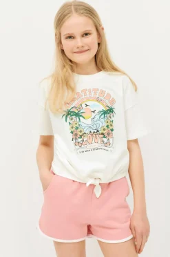 Hot Collection Sæt Nathalie med top og sweatshorts Børn Sæt Til Børn