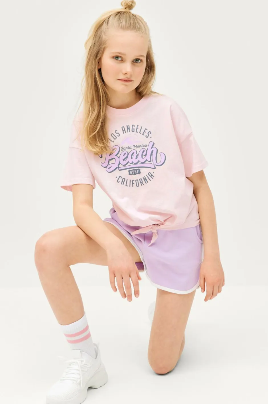 Ellos Collection Sæt Nathalie med top og sweatshorts^Børn Sæt Til Børn