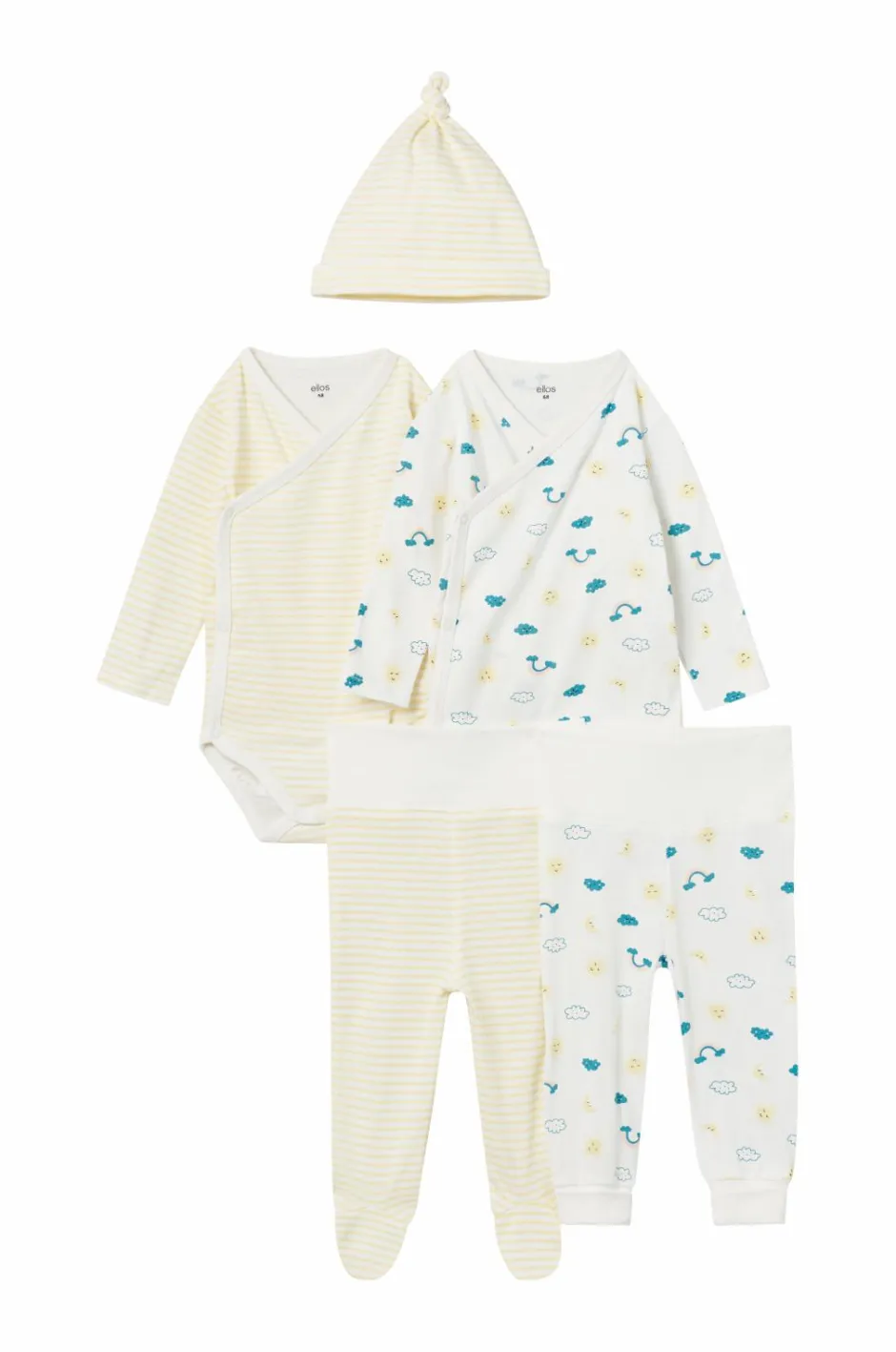 Ellos Collection Startsæt Baby Sage 5 dele^Børn Nattøj & Homewear|Bodies