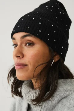 New Collection Strikket hat med rhinstene Dame Huer