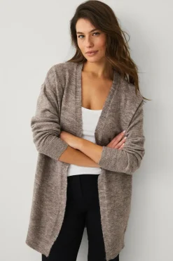 Best Collection Strikket cardigan Dame Basistøj|Trøjer & Cardigans
