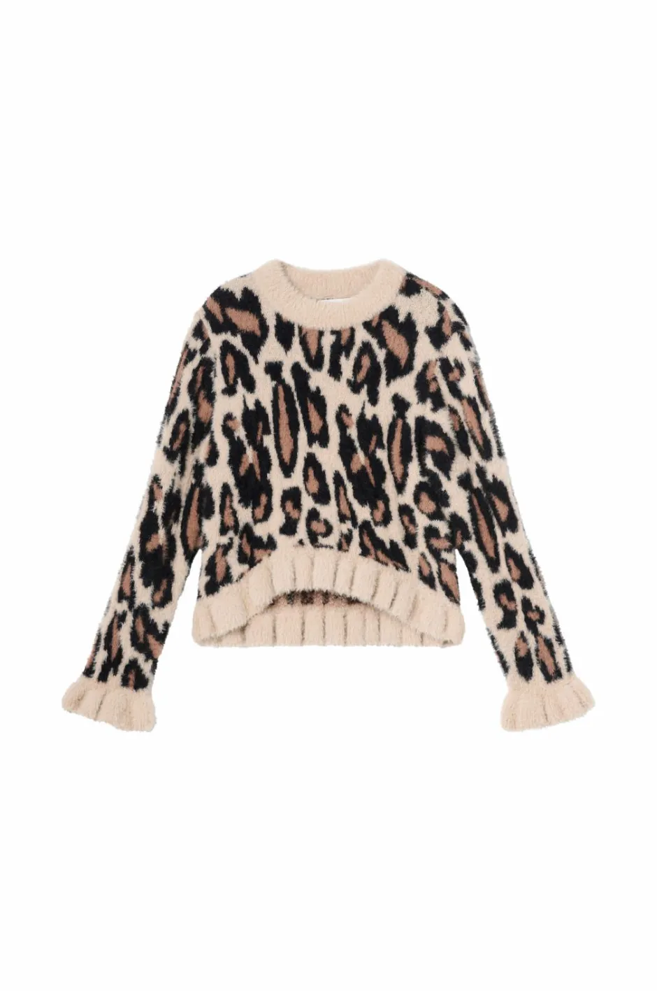 Ellos Collection Strikket trøje med flæser^Børn Trøjer & Cardigans
