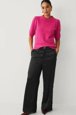 Discount Collection Strikket trøje med pufærmer Dame Trøjer & Cardigans