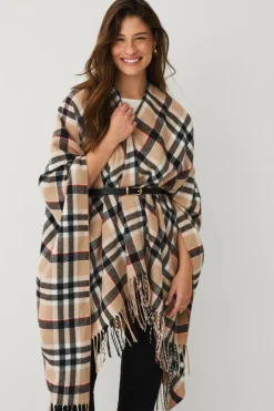 Ellos Collection Strikket poncho^Dame Trøjer & Cardigans