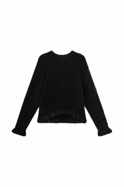 Best Collection Strikket trøje med flæser Børn Trøjer & Cardigans