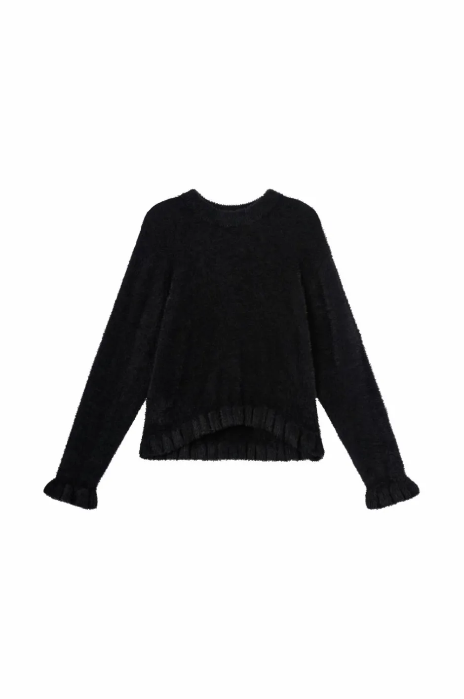 Best Collection Strikket trøje med flæser Børn Trøjer & Cardigans
