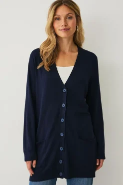 Ellos Collection Strikket cardigan med lommer^Dame Trøjer & Cardigans