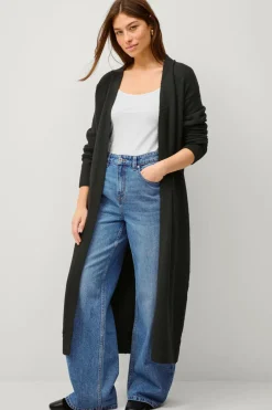 Online Collection Strikket maxi-cardigan Dame Trøjer & Cardigans