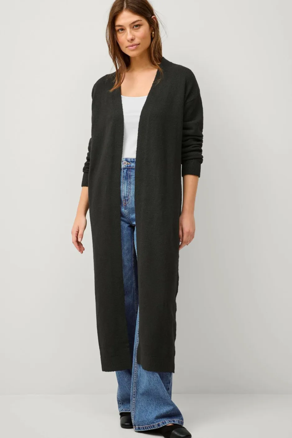 Online Collection Strikket maxi-cardigan Dame Trøjer & Cardigans