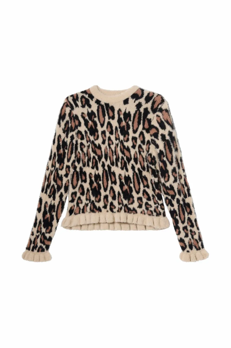 Ellos Collection Strikket trøje med flæser^Børn Trøjer & Cardigans
