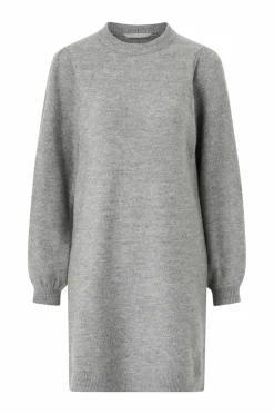 Outlet Collection Strikket kjole med lange ærmer Dame Kjoler