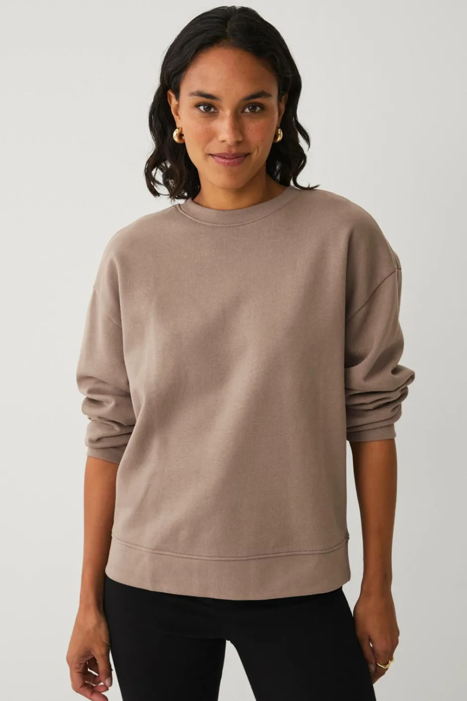Clearance Collection Sweatshirt med børstet inderside Dame Sweatshirts & Hoodies