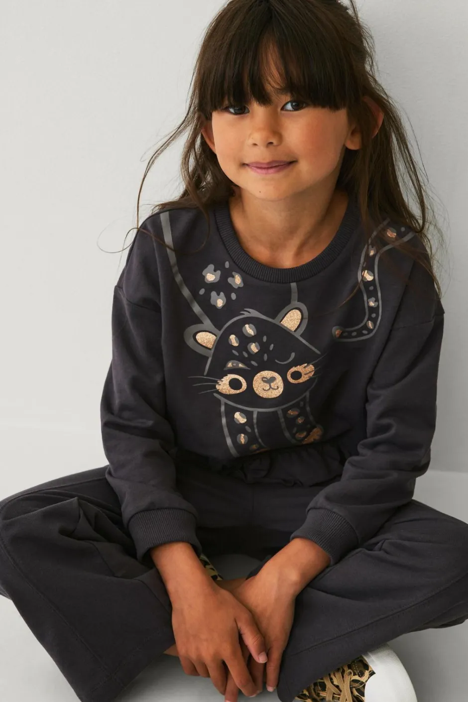 Ellos Collection Sweatshirt med volant^Børn Sweatshirts & Hoodies