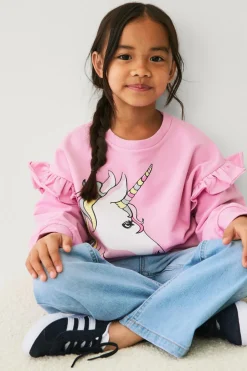 Hot Collection Sweatshirt med flæser Børn Sweatshirts & Hoodies