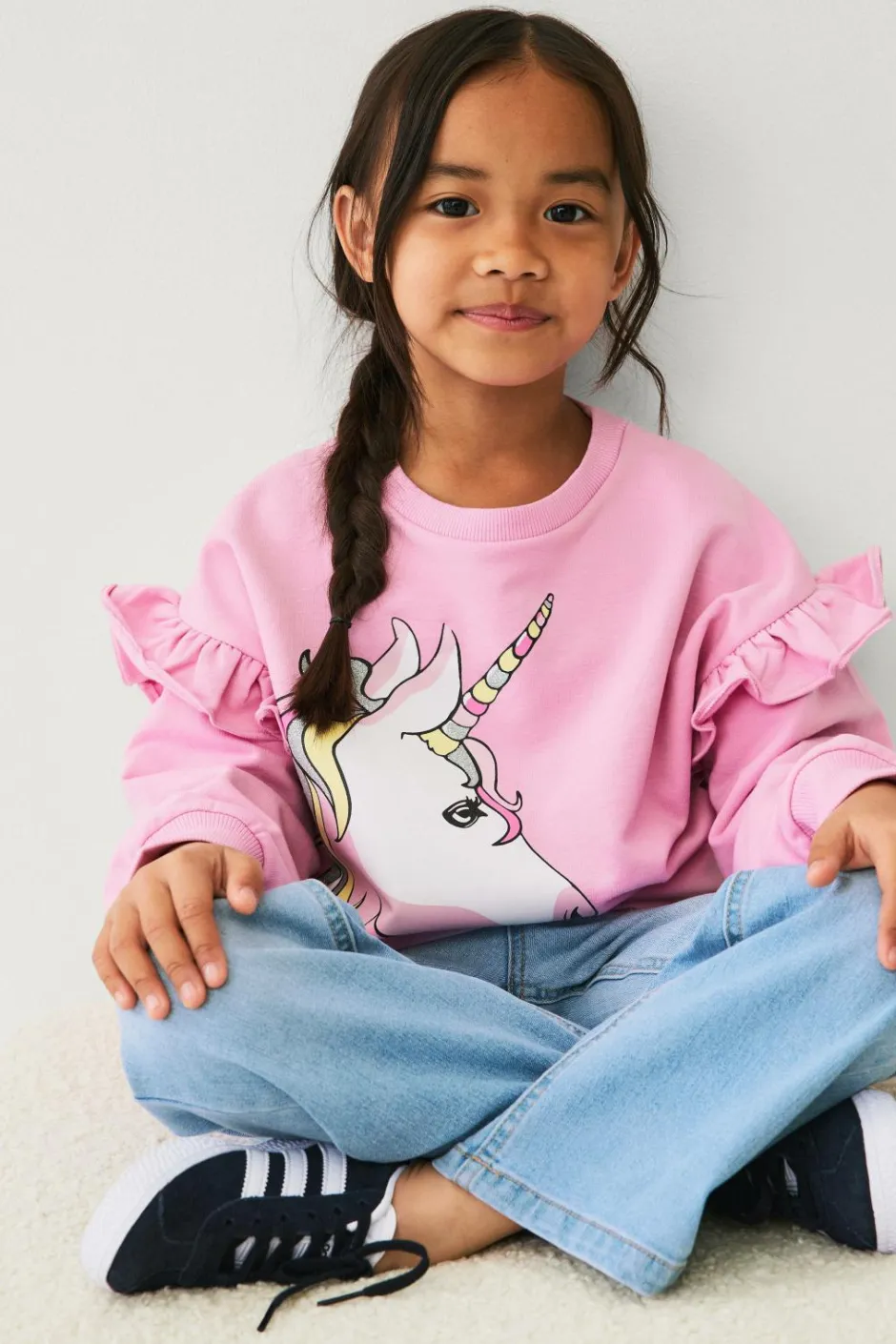 Hot Collection Sweatshirt med flæser Børn Sweatshirts & Hoodies